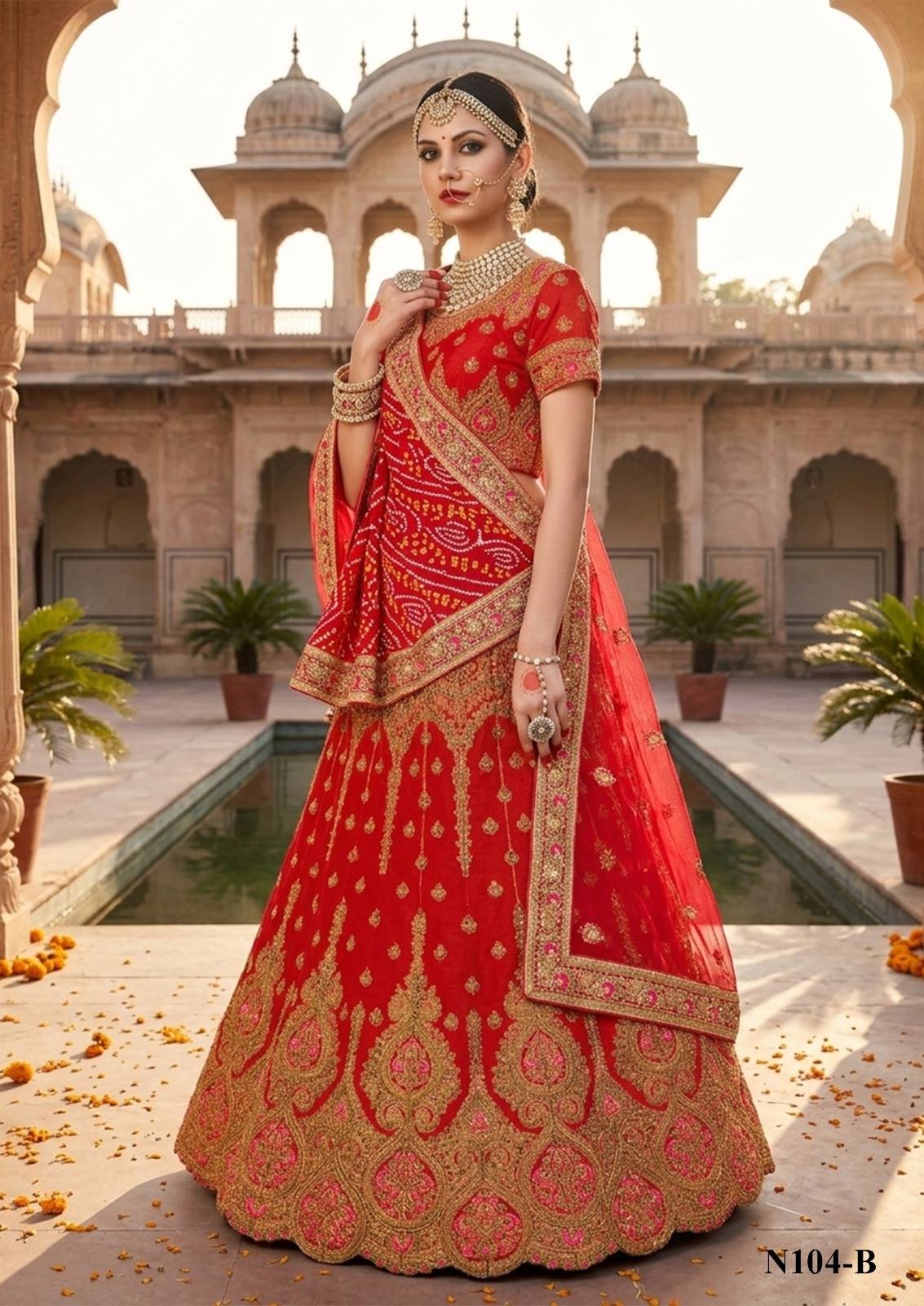  NIMAYA LEHNEGA SALE by MAHOTSAV Bridal Wear Collection Beautiful Stylish Colorful Fancy Party Wear & Occasional Wear Banarasi Silk Lehengas At Wholesale Price